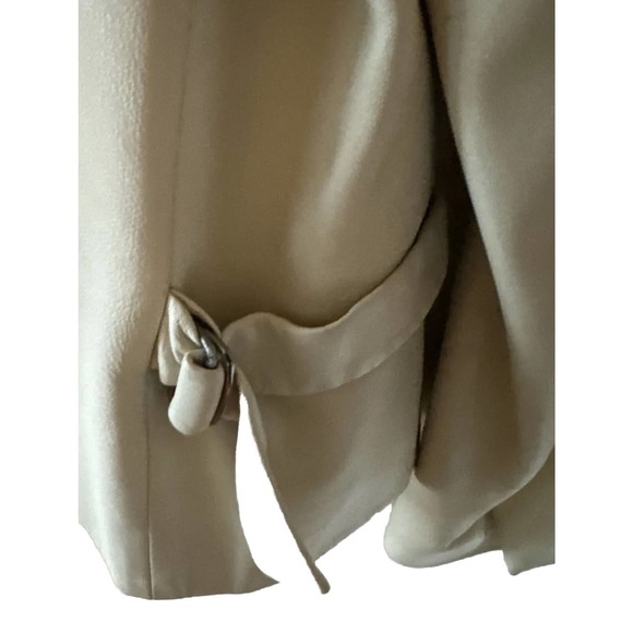 JIL SANDER Beige lamb leather extremely soft 2 Hidden Button Women’s Jacket 36 - Picture 4 of 12